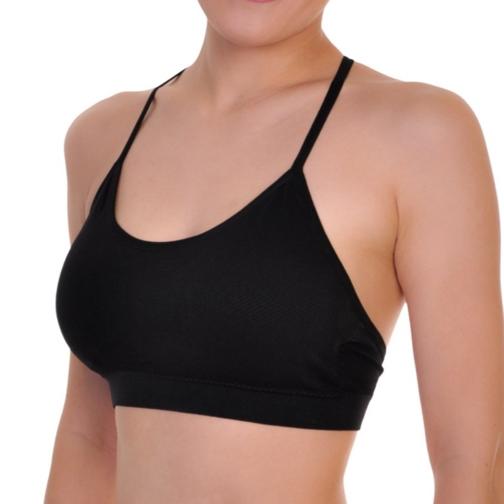 Wire-Free Seamless Bralette with Lace Back